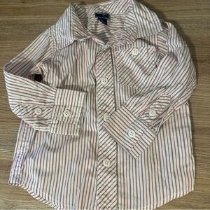 Old Navy Toddler Boys Button Down Striped Shirt 2T